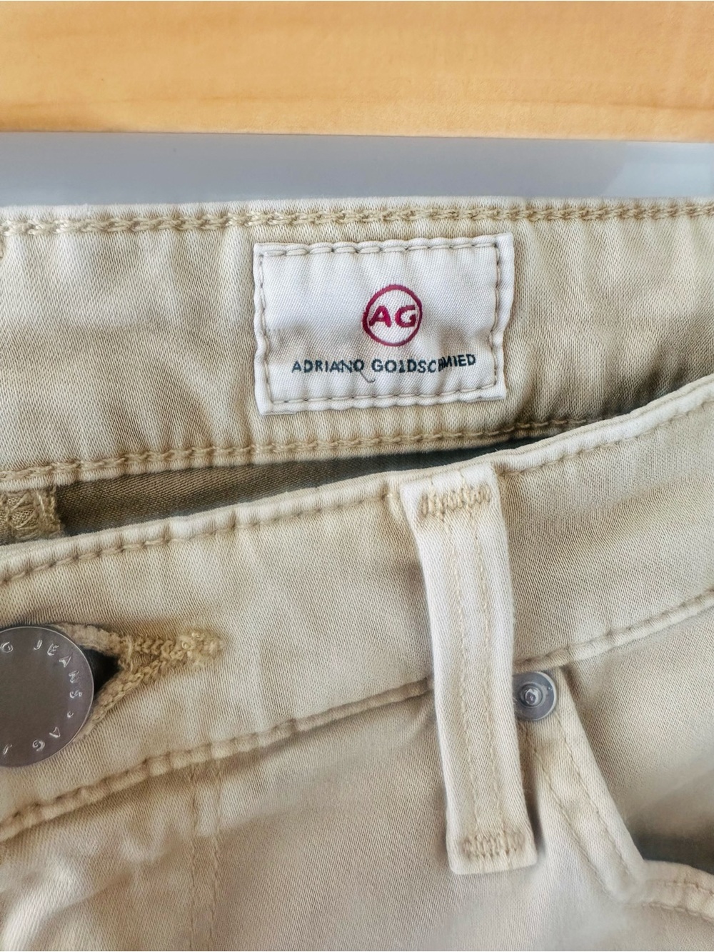 AG Adriano Goldschmied Prima Crop Khaki Jeans - Picture 8 of 8